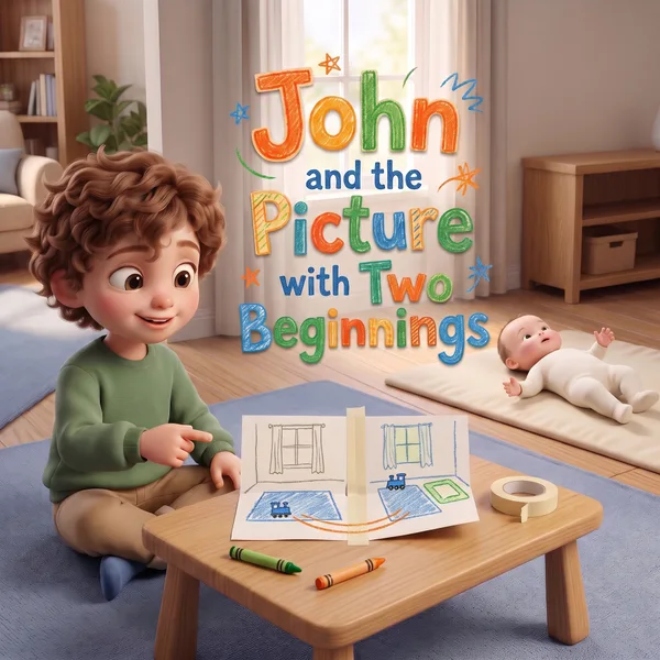 John and the Picture with Two Beginnings — example cover