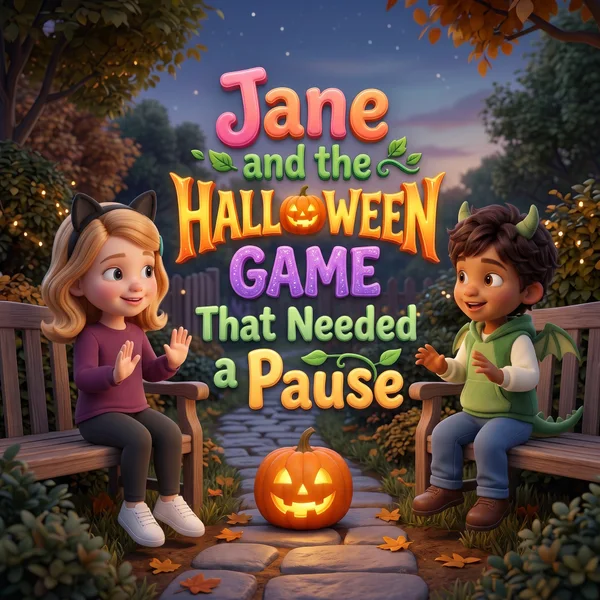 Jane and the Halloween Game That Needed a Pause — example cover