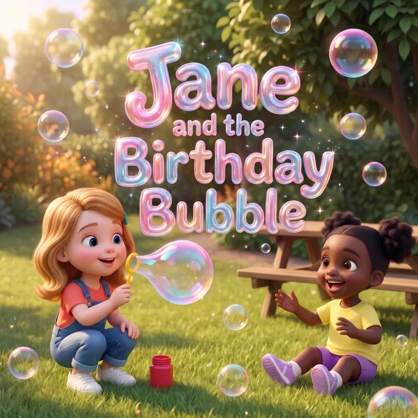 Jane and the Birthday Bubble — example cover