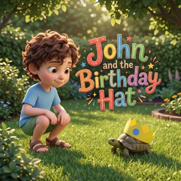 John and the Birthday Hat — example cover