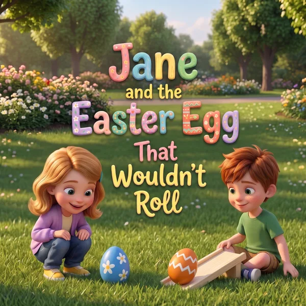 Jane and the Easter Egg That Wouldn’t Roll — example cover