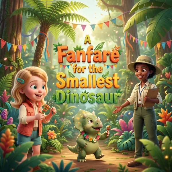 A Fanfare for the Smallest Dinosaur — example cover