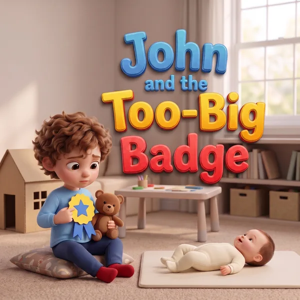 John and the Too-Big Badge — example cover