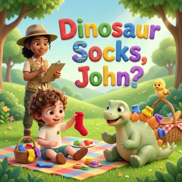 Dinosaur Socks, John? — example cover