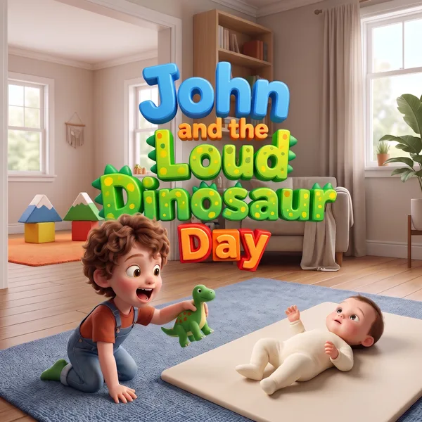 John and the Loud Dinosaur Day — example cover