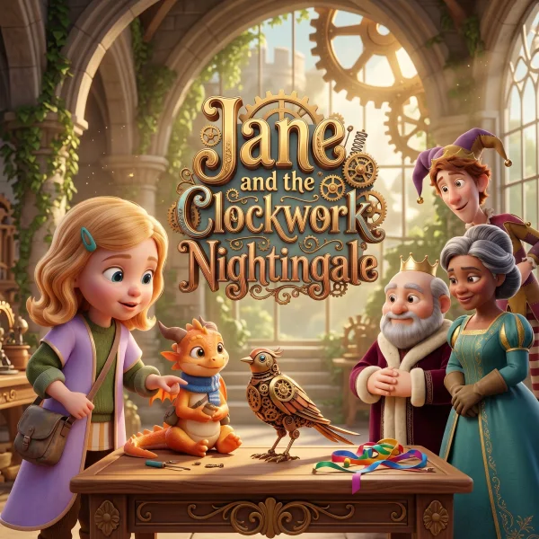 Jane and the Clockwork Nightingale — example cover