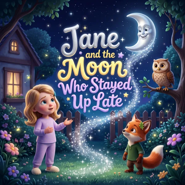 Jane and the Moon Who Stayed Up Late — example cover