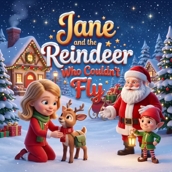 Jane and the Reindeer Who Couldn't Fly — example cover