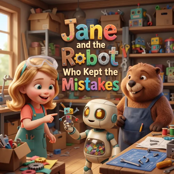 Jane and the Robot Who Kept the Mistakes — example cover