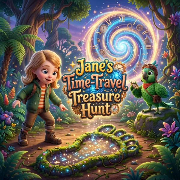 Jane's Time-Travel Treasure Hunt — example cover