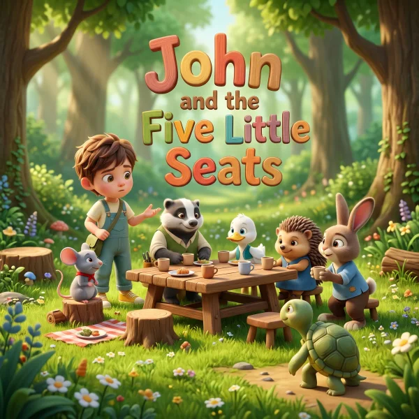 John and the Five Little Seats — example cover