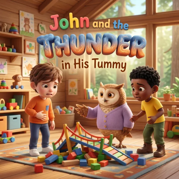 John and the Thunder in His Tummy — example cover
