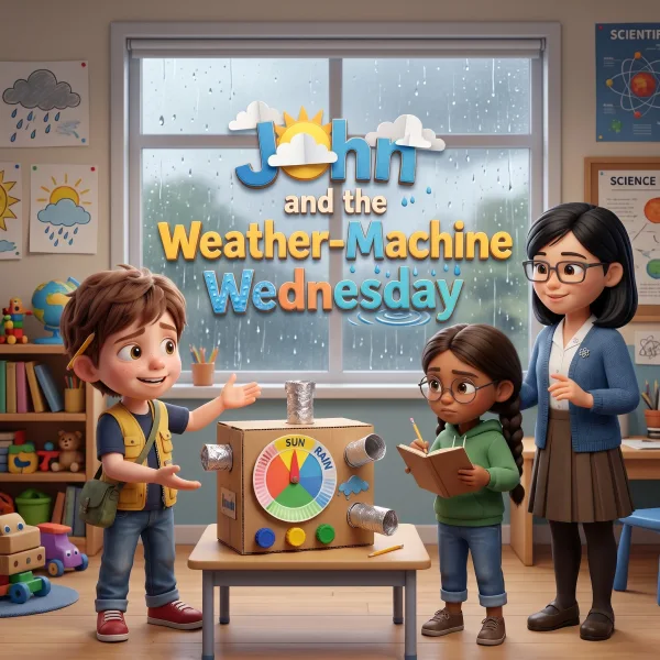 John and the Weather-Machine Wednesday — example cover