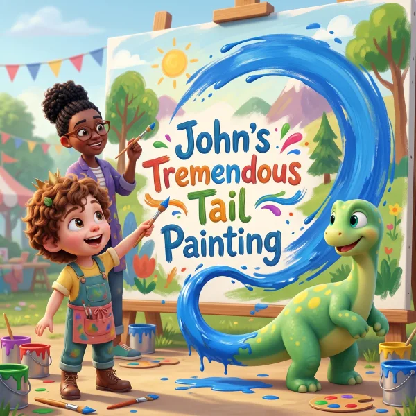 John's Tremendous Tail Painting — example cover