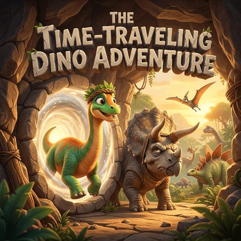 Cinematic Prehistoric 3D illustration example