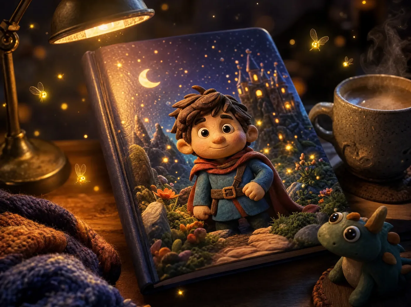 A professionally printed hardcover children's book