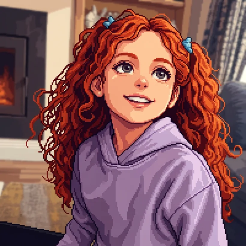 Lena in a pixel art style