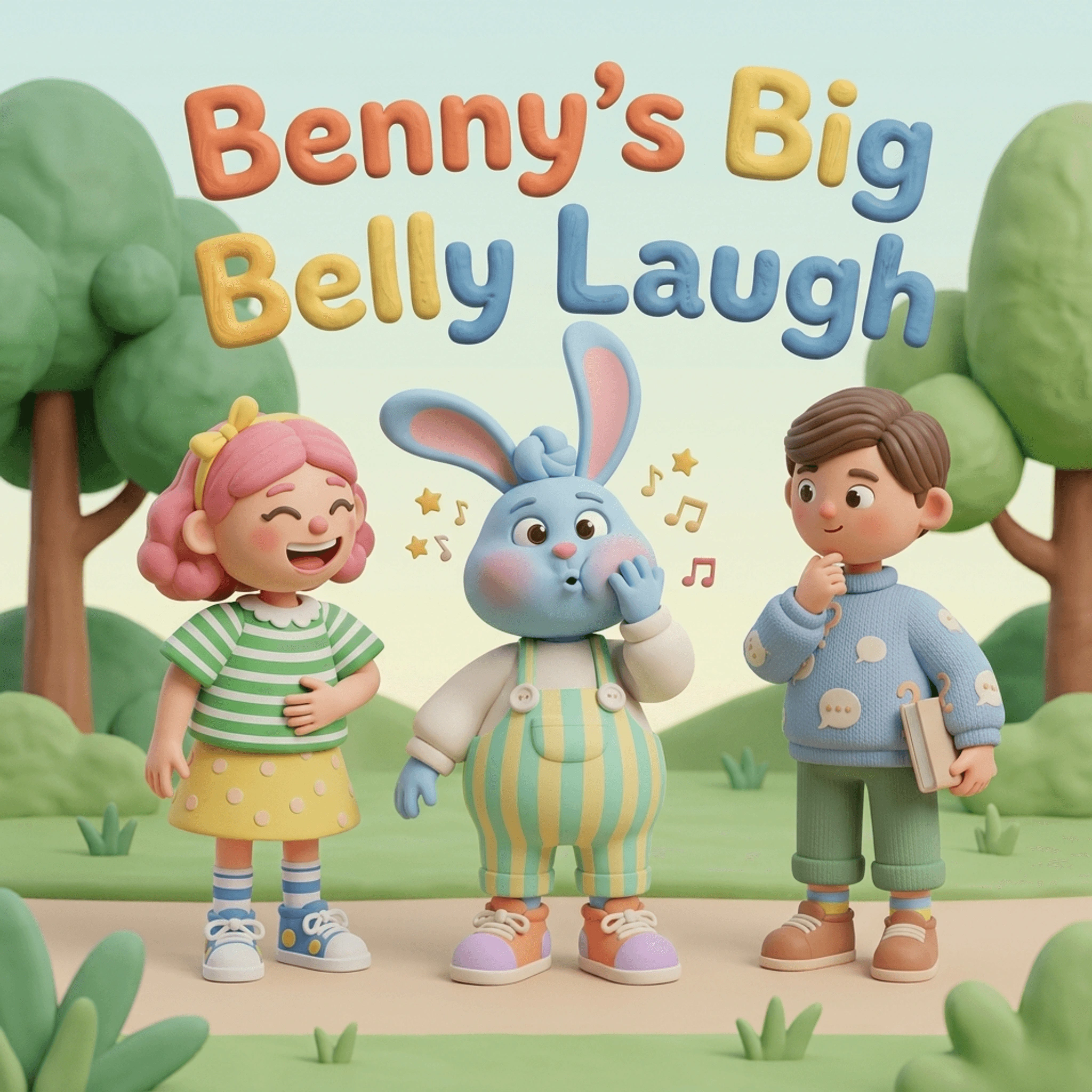 Benny's Big Belly Laugh personalized book cover starring Oliver