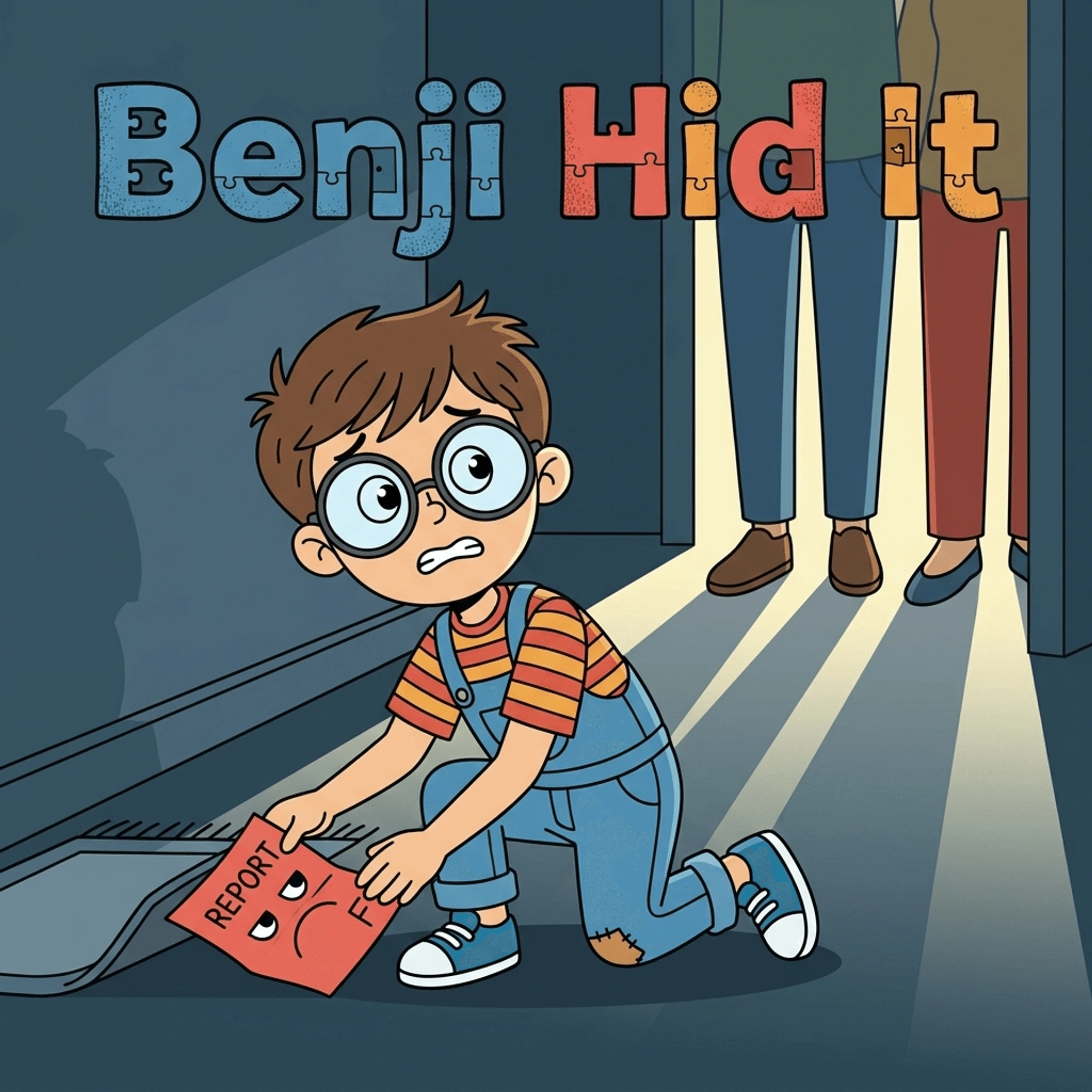 Benji Hid It personalized book cover starring Benji