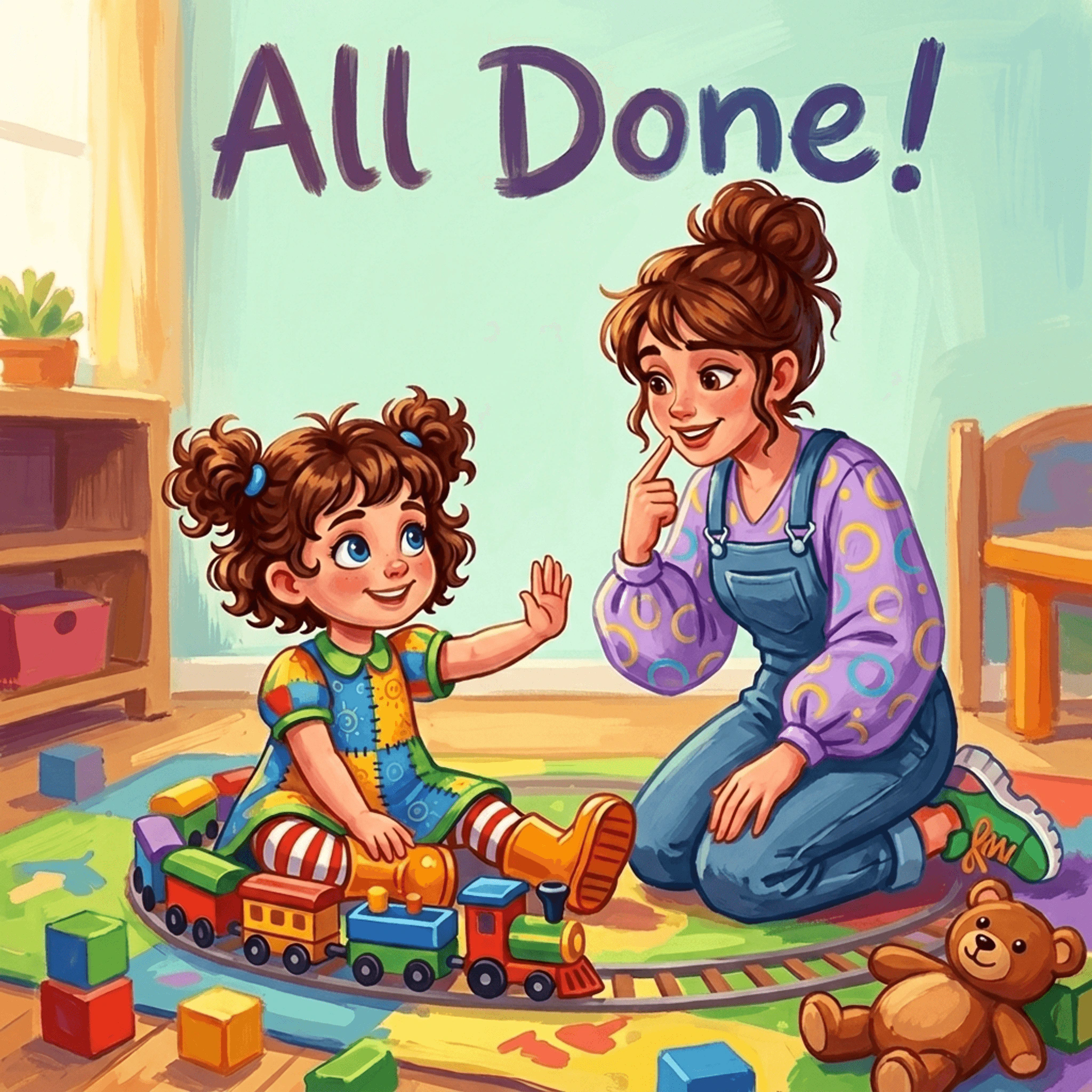All Done! personalized book cover starring Lila